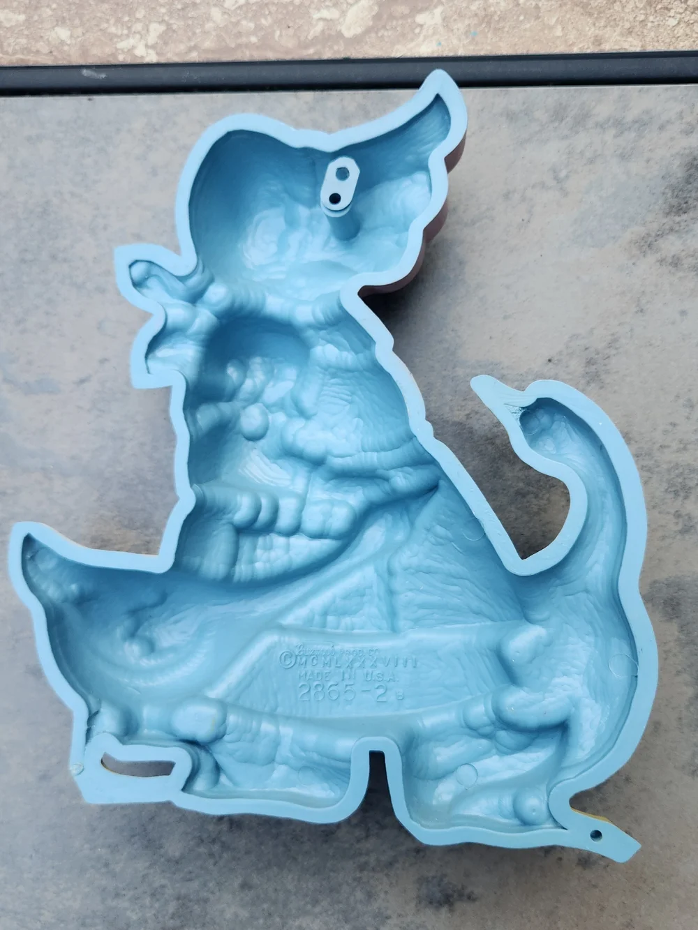 Burwood Pink & Blue Girl with Geese Plastic Wall Accent From 1988